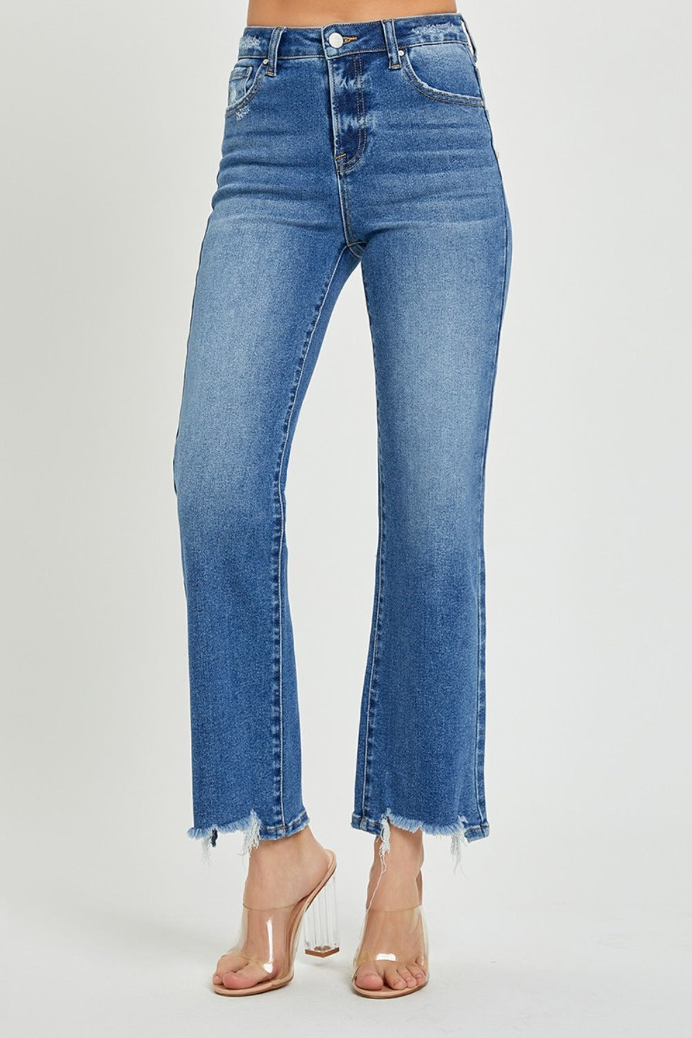 RISEN High Rise Straight Jeans - Tigbul's Variety Fashion Shop