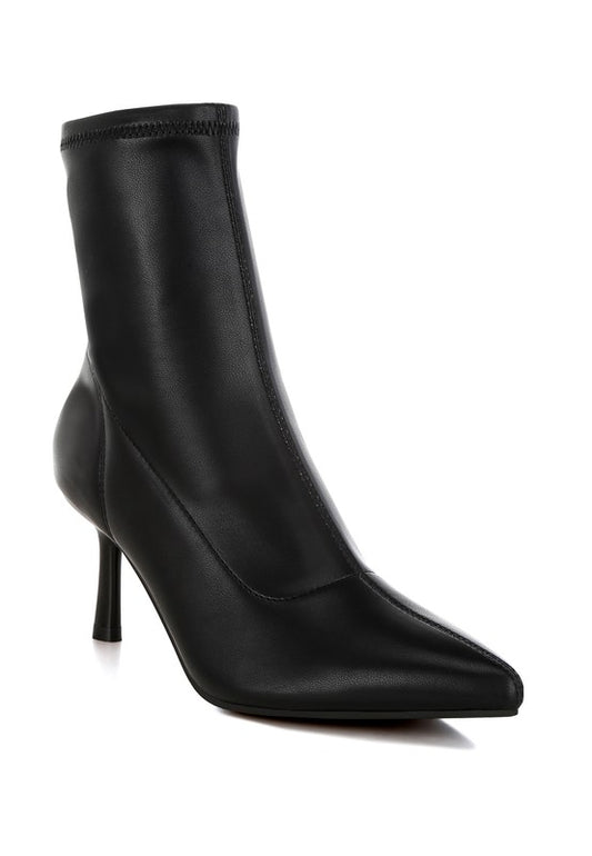 Pumila Stiletto Heel Sock Boots - Tigbul's Variety Fashion Shop