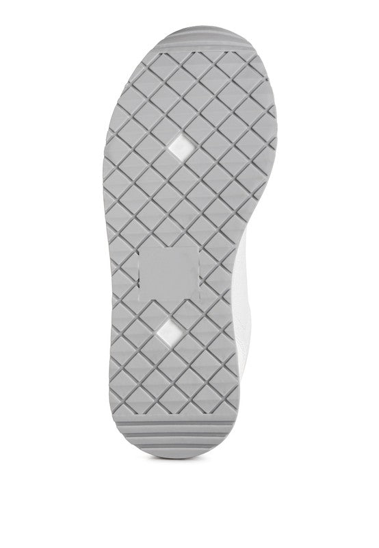 Metallic Panel Platform Sneakers - Tigbuls Variety Fashion