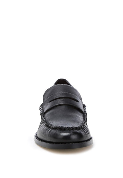 Plavia Genuine Leather Loafers - Tigbul's Variety Fashion Shop