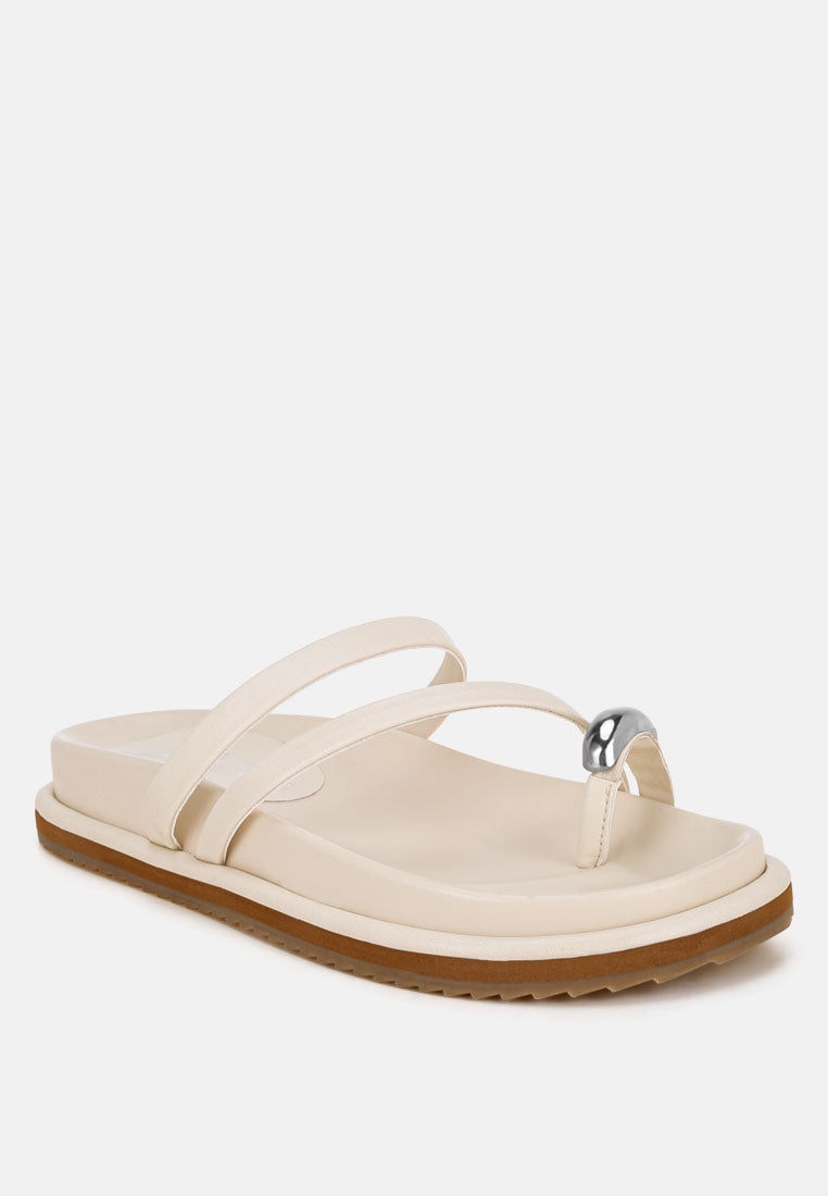 Flipper Faux Leather Strappy Slip Ons-1