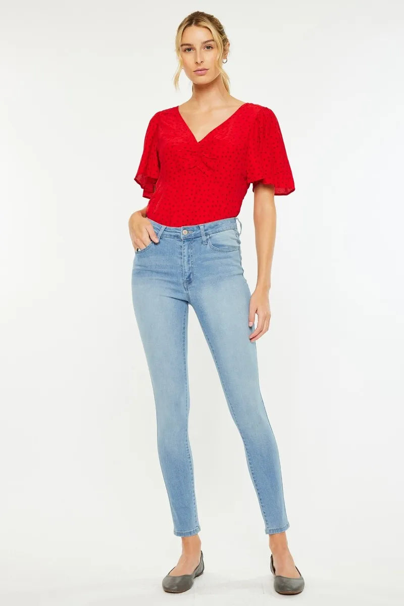 Kancan High Rise Light Super Skinny Jeans - Tigbul's Variety Fashion Shop