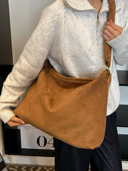 Suede Knot Shoulder Bag - Tigbul's Variety Fashion Shop