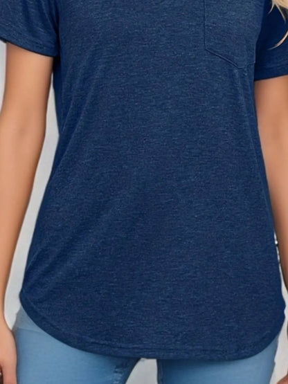 Johnny Collar Short Sleeve Top - Tigbul's Variety Fashion Shop