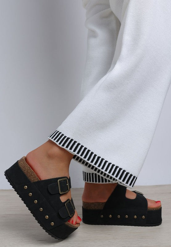 Impala Studded Faux Leather Slip Ons - Tigbul's Variety Fashion Shop