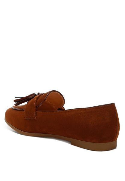 Folklore Micro Suede Tassel Loafers - Tigbul's Variety Fashion Shop