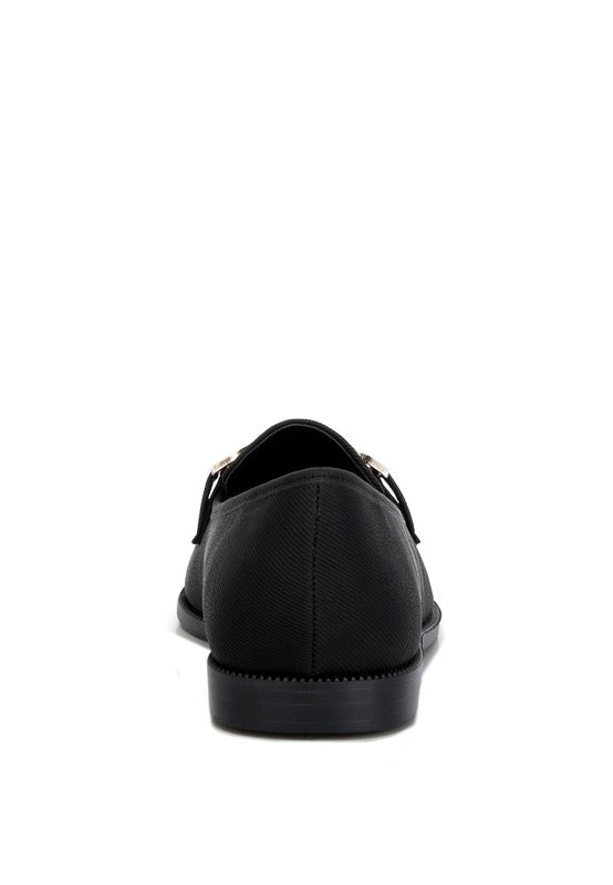 Fable Horsebit Embellished Flat Loafers - Tigbul's Variety Fashion Shop