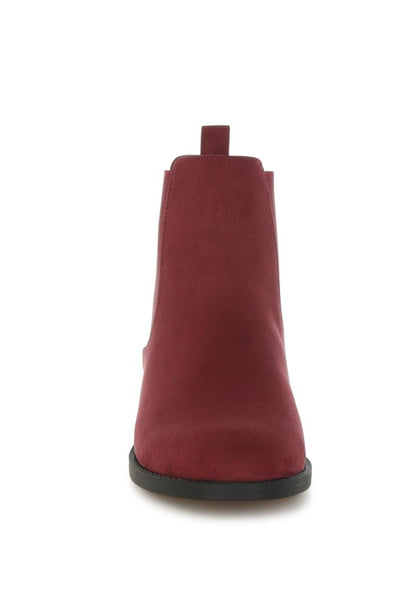Ayasa Low Block Heel Chelsea Boots - Tigbul's Variety Fashion Shop