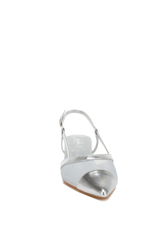 Temptress Mesh Slingback Sandals - Tigbul's Variety Fashion Shop