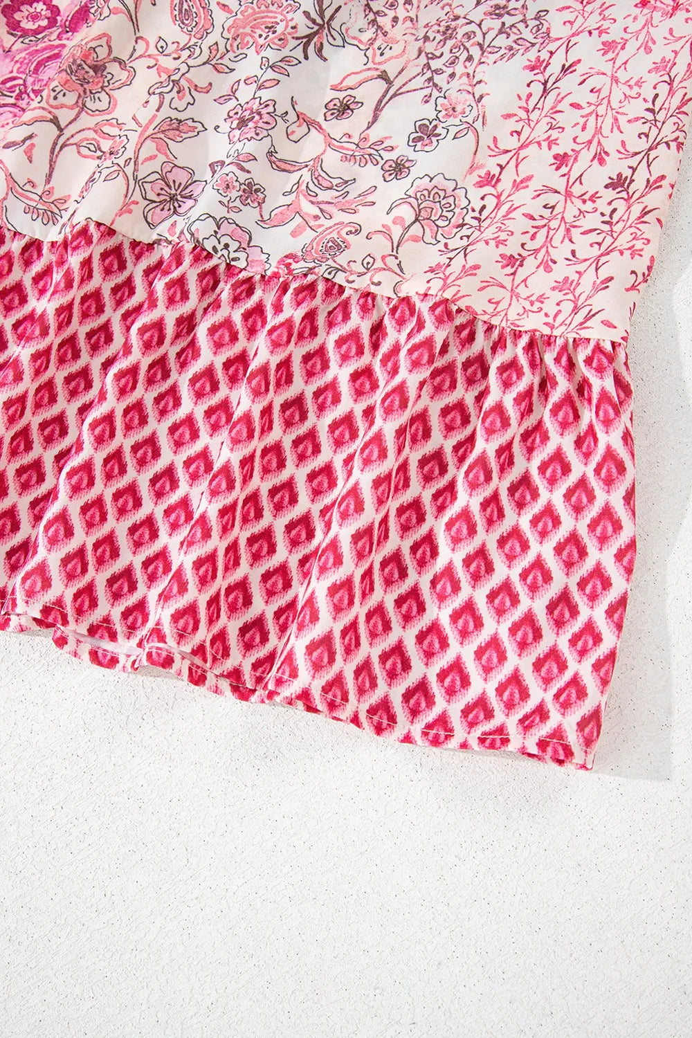 Printed Tassel Drawstring Pink High Waist Maxi Skirt - Tigbul's Variety Fashion Shop