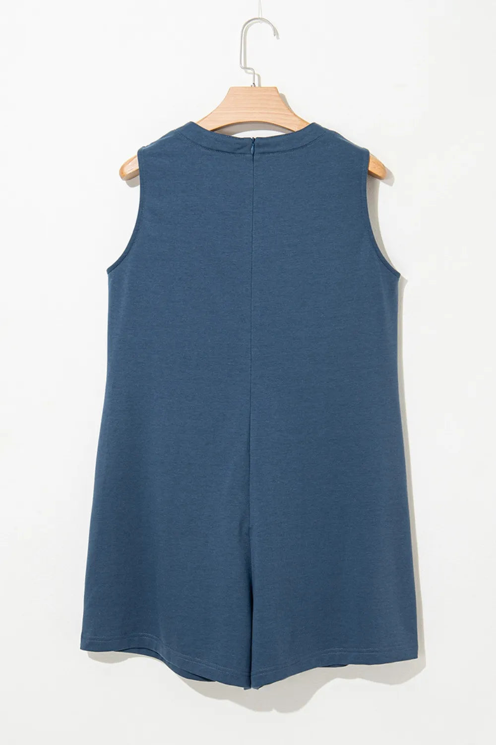 Tie Front Sleeveless Romper - Tigbul's Variety Fashion Shop