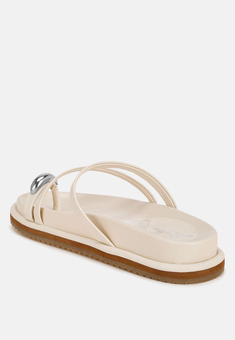 Flipper Faux Leather Strappy Slip Ons-2