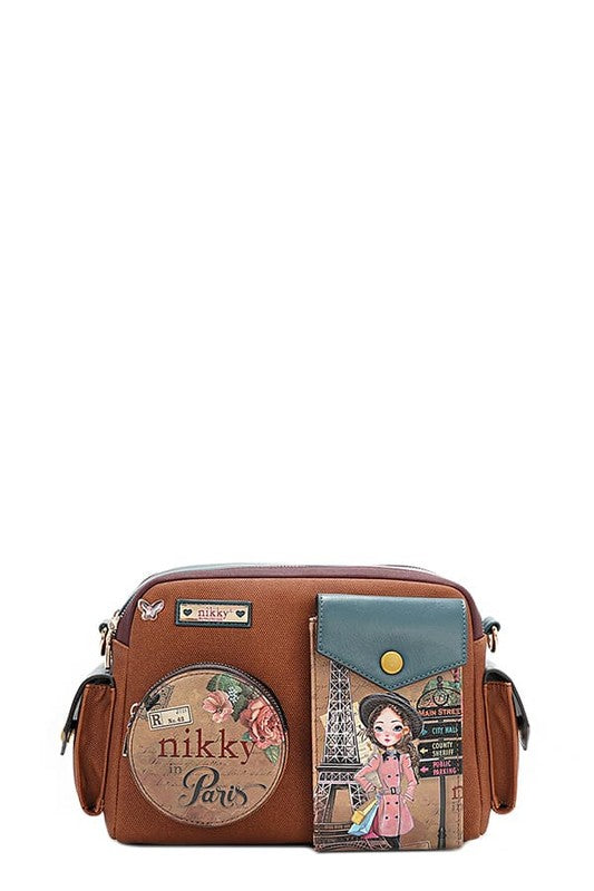 Nicole Lee USA Multi Pocket Messenger Bag - Tigbul's Variety Fashion Shop
