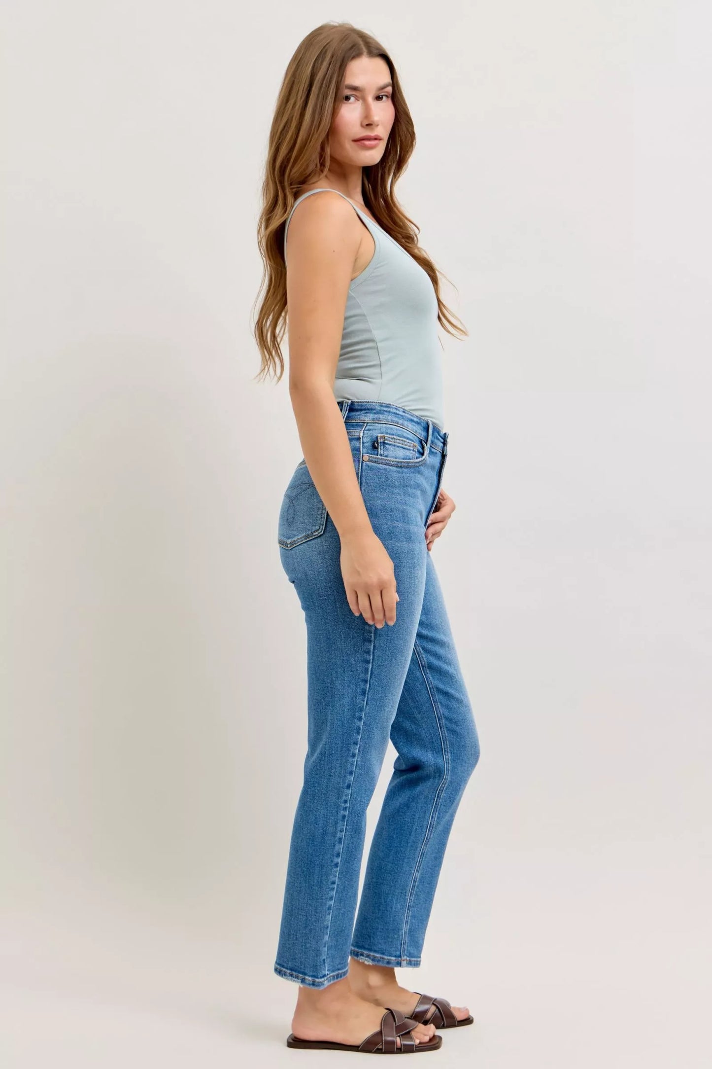 Judy Blue High-Waisted Straight-Leg  Jeans - Tigbul's Variety Fashion Shop