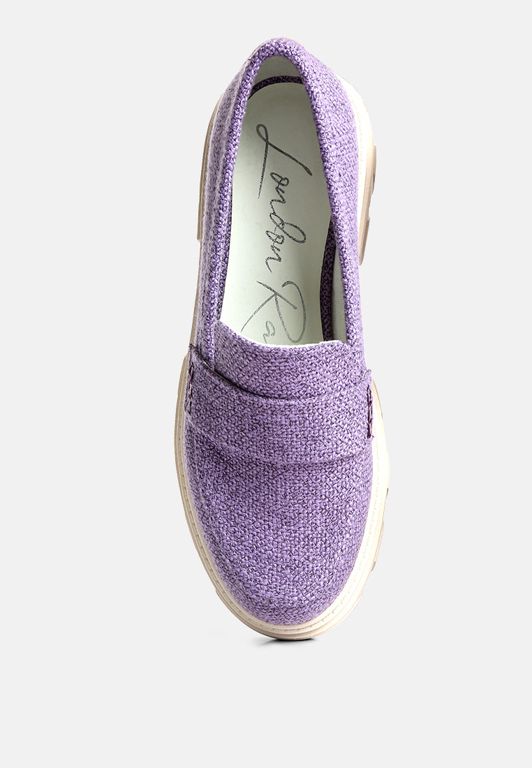 Amabel Chunky Lug Sole Loafers-4