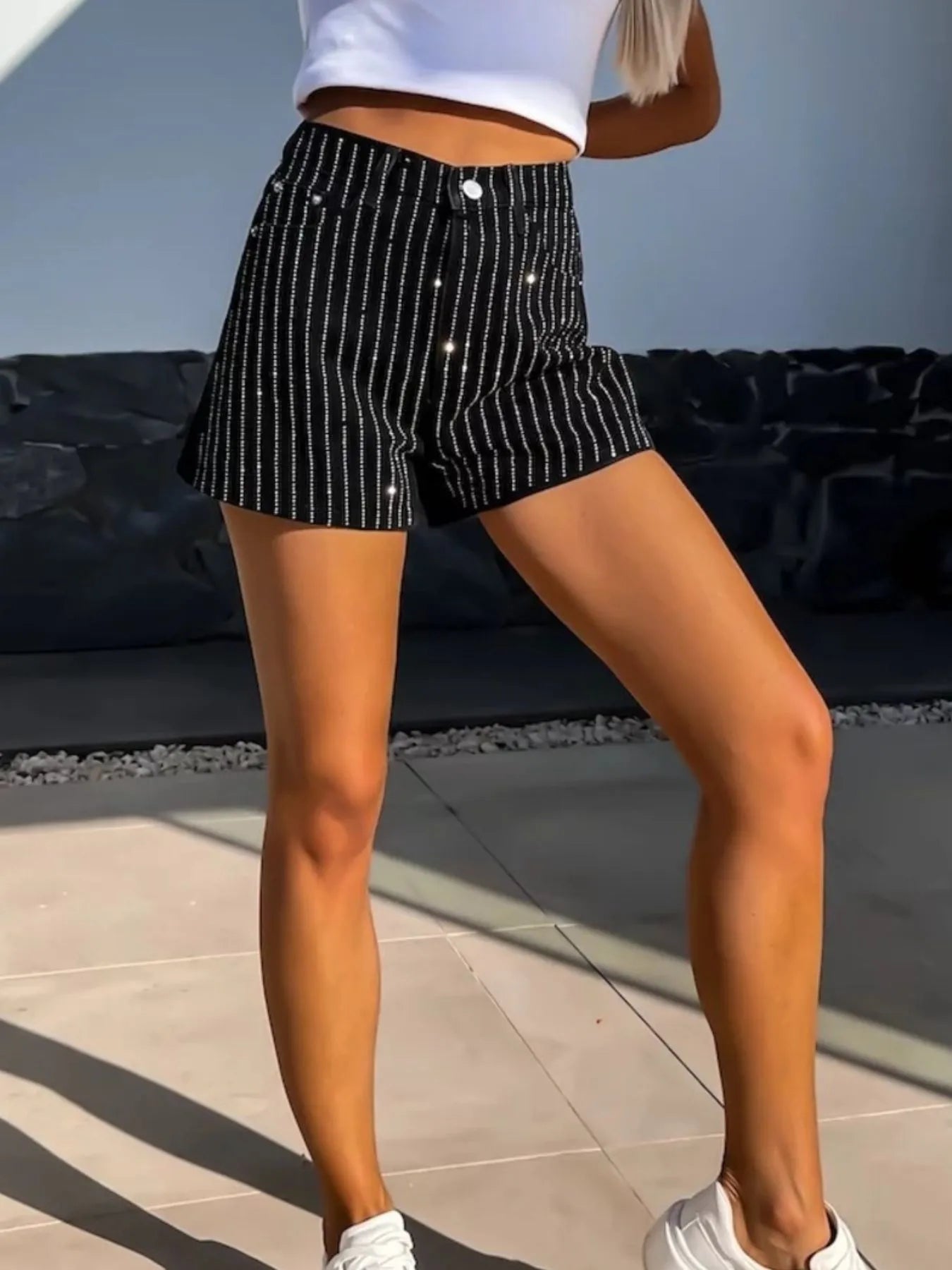 High Waist Wash Denim Shorts - Tigbul's Variety Fashion Shop