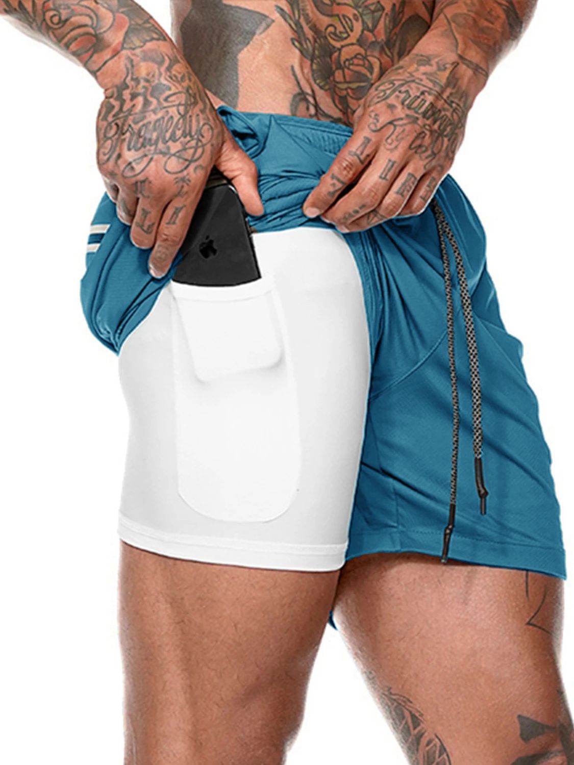 Men's Plus Size Drawstring Active Shorts - Tigbul's Variety Fashion Shop