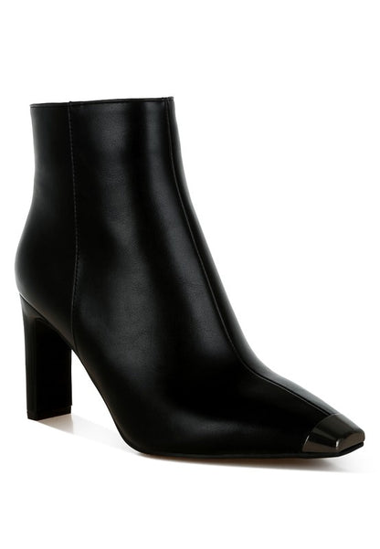 Orca Metallic Cap Toe Faux Leather Boots - Tigbul's Variety Fashion Shop