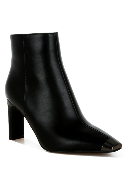 Orca Metallic Cap Toe Faux Leather Boots - Tigbul's Variety Fashion Shop
