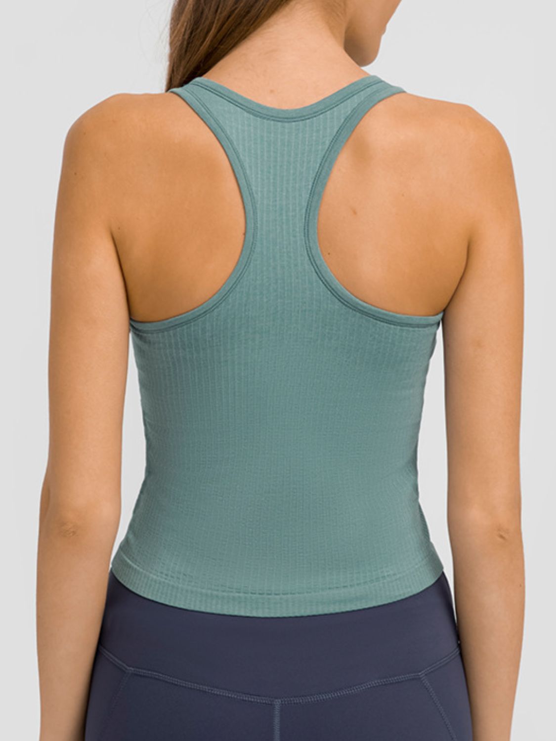 Round Neck Racerback Active Tank - Tigbul's Variety Fashion Shop