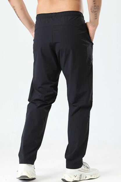 Men's Plus Size Elastic Waist Loose Fit Pants - Tigbul's Variety Fashion Shop