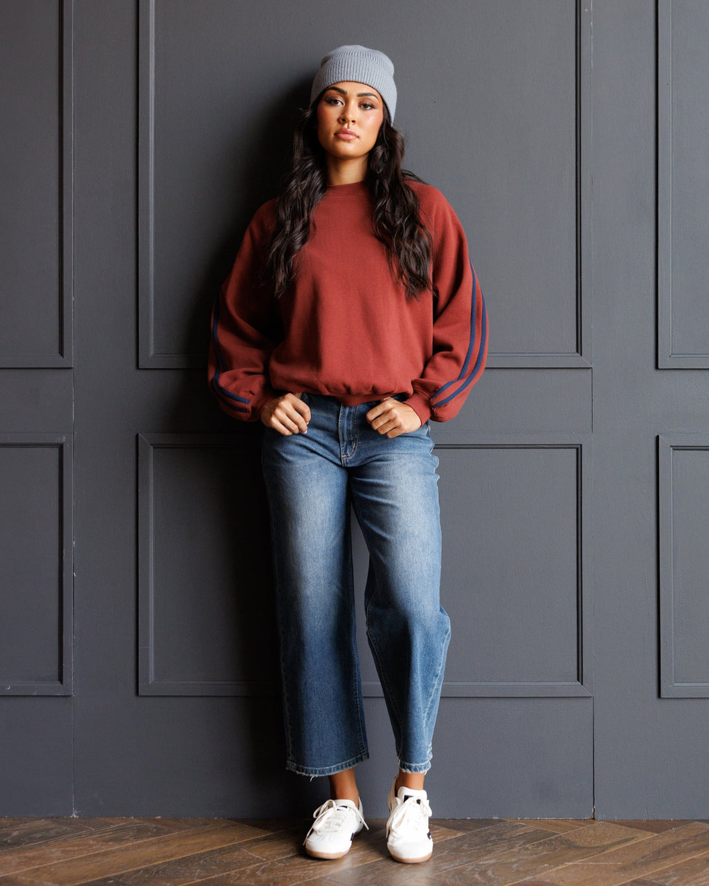 Retro Stripe Crew