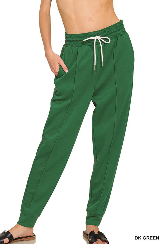 Zenana Drawstring Scuba Sweatpants with Pockets - Tigbul's Variety Fashion Shop