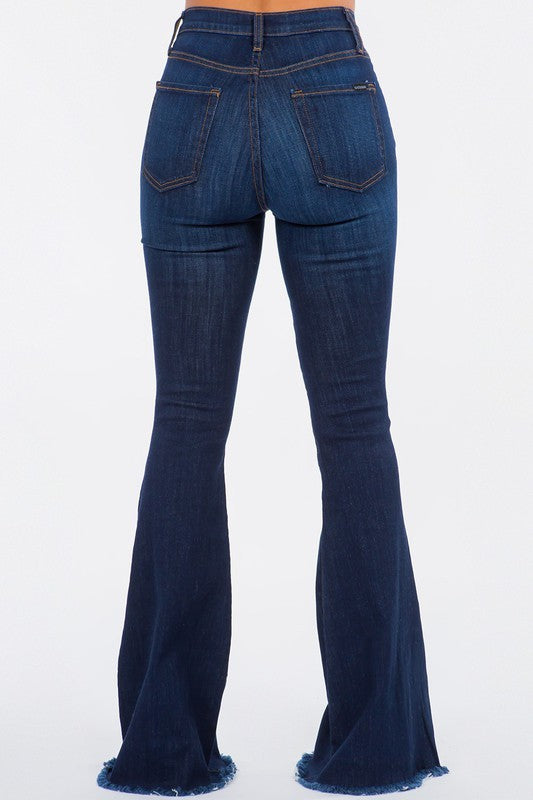 Bell Bottom Jean in Dark Denim - Tigbul's Variety Fashion Shop