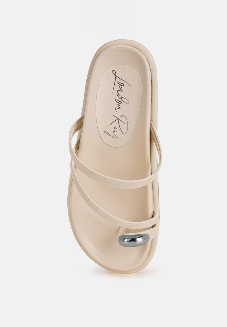 Flipper Faux Leather Strappy Slip Ons-3