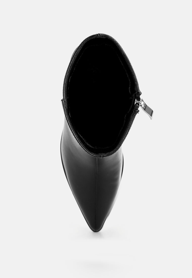 Jemima Pointy Toe Block Heel Boots