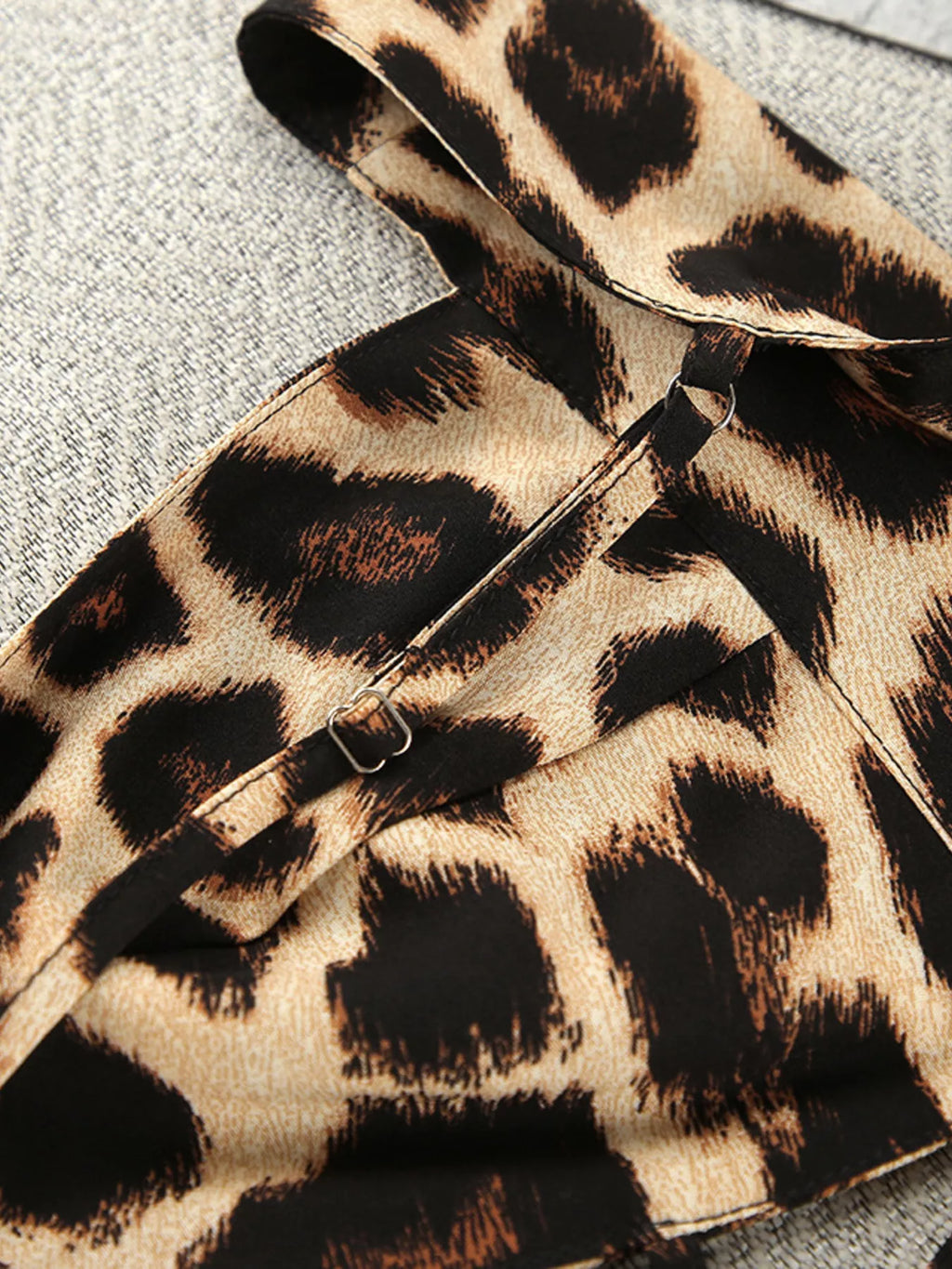 Leopard Cami & Cardigan and Shorts Three-Piece Lounge Set | Tigbuls