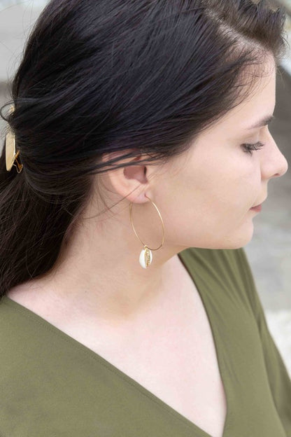 By the Shore Hoop Earrings - 14K - Tigbuls Variety Fashion