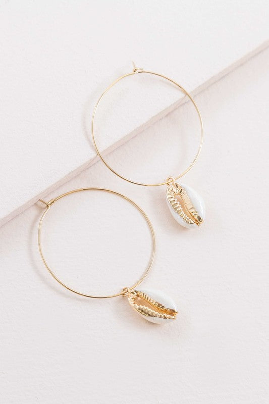 By the Shore Hoop Earrings - 14K - Tigbuls Variety Fashion