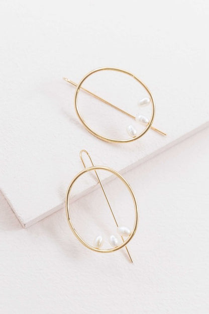 Right on Time Hook Earrings - 14K - Tigbuls Variety Fashion