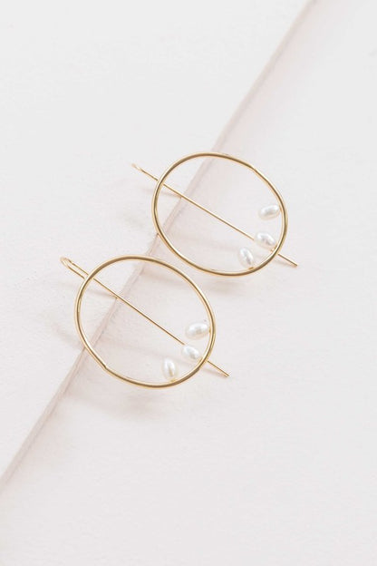 Right on Time Hook Earrings - 14K - Tigbuls Variety Fashion