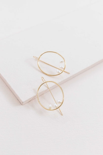 Right on Time Hook Earrings - 14K - Tigbuls Variety Fashion