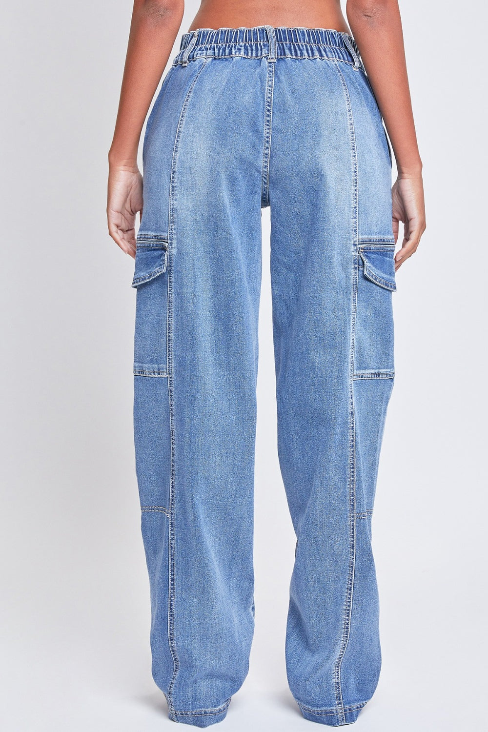 YMI Jeanswear High-Rise Straight Cargo Jeans - Tigbul's Variety Fashion Shop