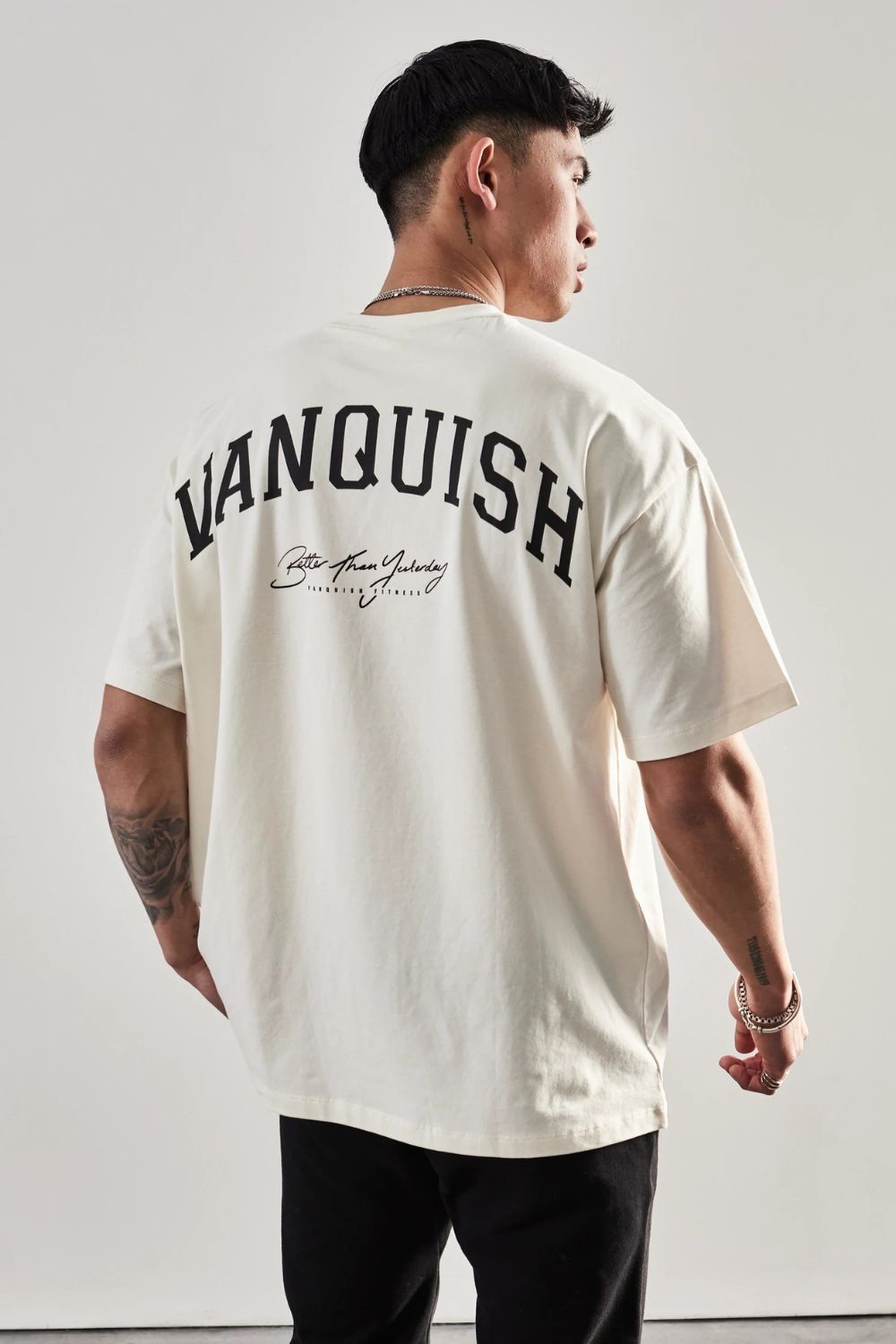 Men's Plus Size Letter Graphic Round Neck Half Sleeve T-Shirt - Tigbul's Variety Fashion Shop