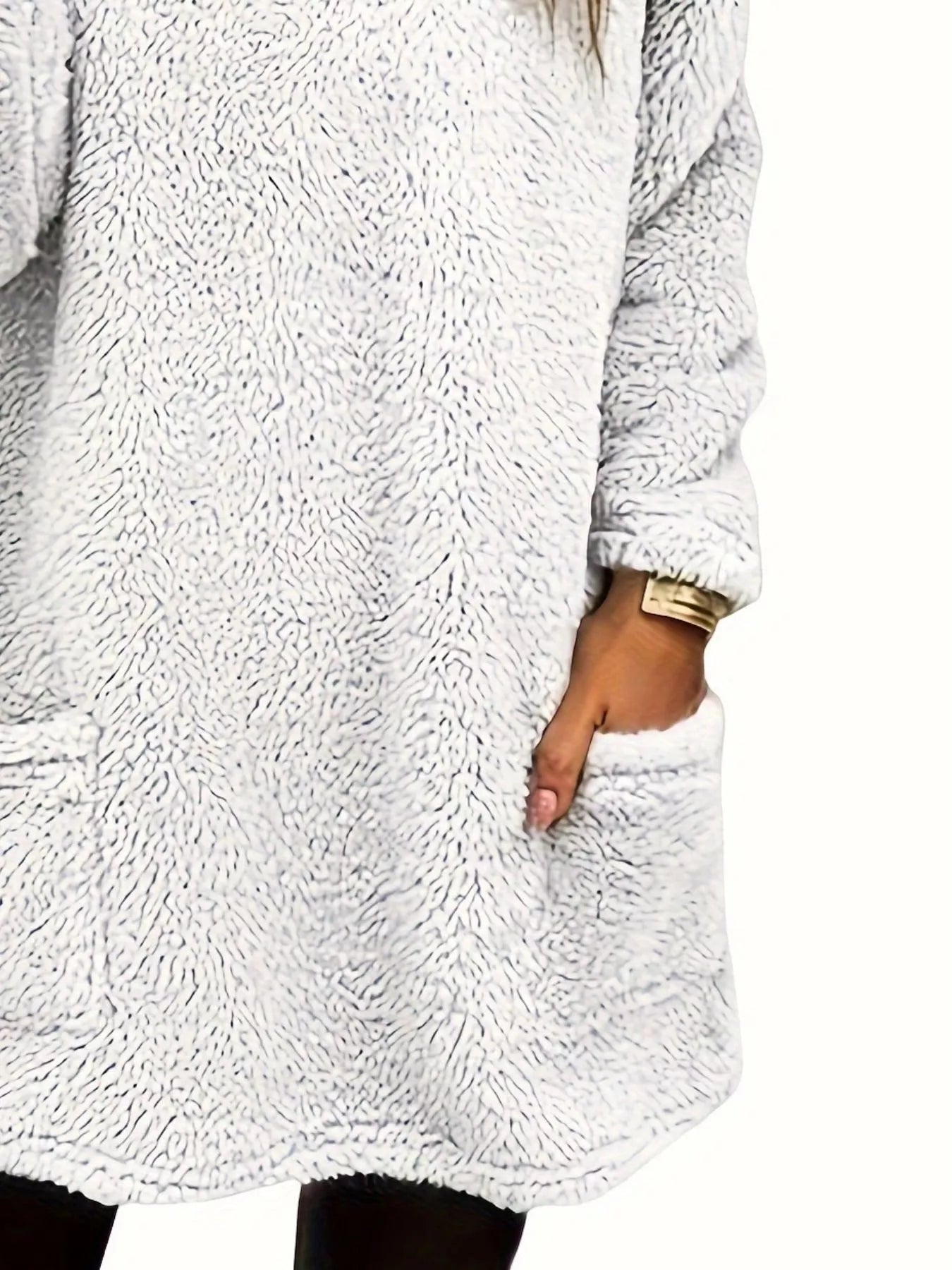 Fleece Long Sleeve Sweatshirt - Tigbul's Variety Fashion Shop