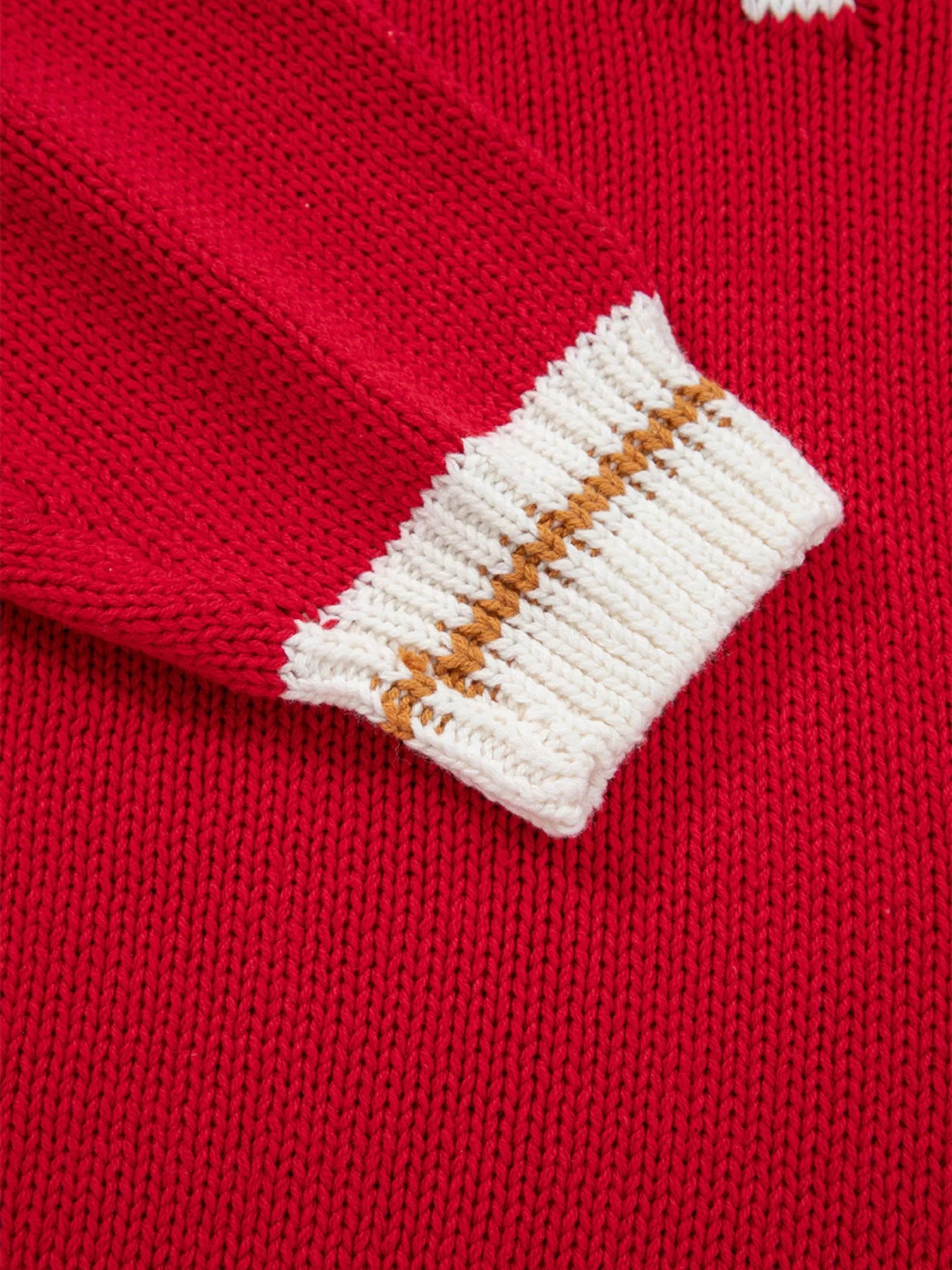 MERRY Contrast Edge Drop Shoulder Christmas Sweater - Tigbul's Variety Fashion Shop