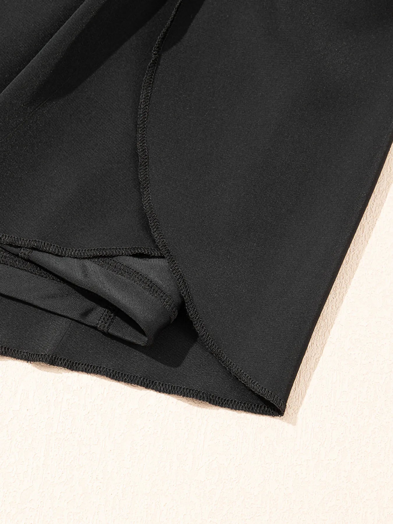 High Waisted Drawstring Swim Shorts - Tigbul's Variety Fashion Shop