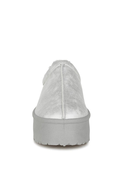 Lottys Faux Leather Platform Classic Slip-On - Tigbul's Variety Fashion Shop