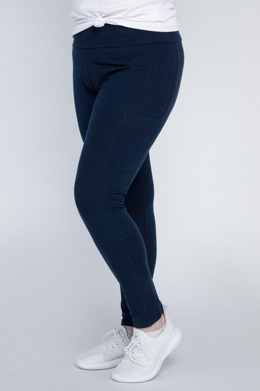 Plus Everyday Leggings with Pockets - Tigbuls Variety Fashion