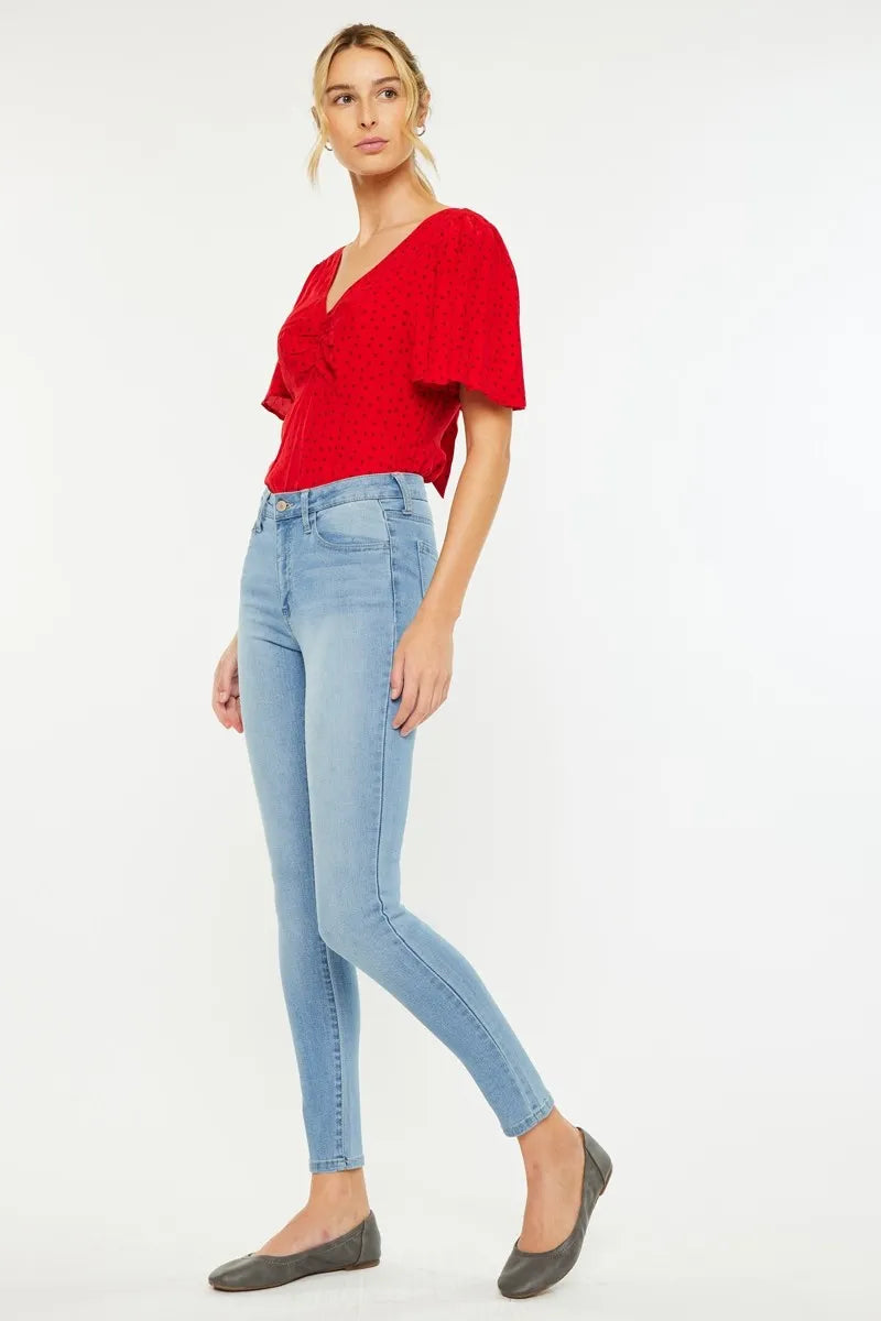 Kancan High Rise Light Super Skinny Jeans - Tigbul's Variety Fashion Shop