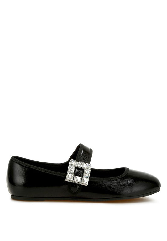 Upstage Brooch Mary Jane Sandals - Tigbul's Variety Fashion Shop