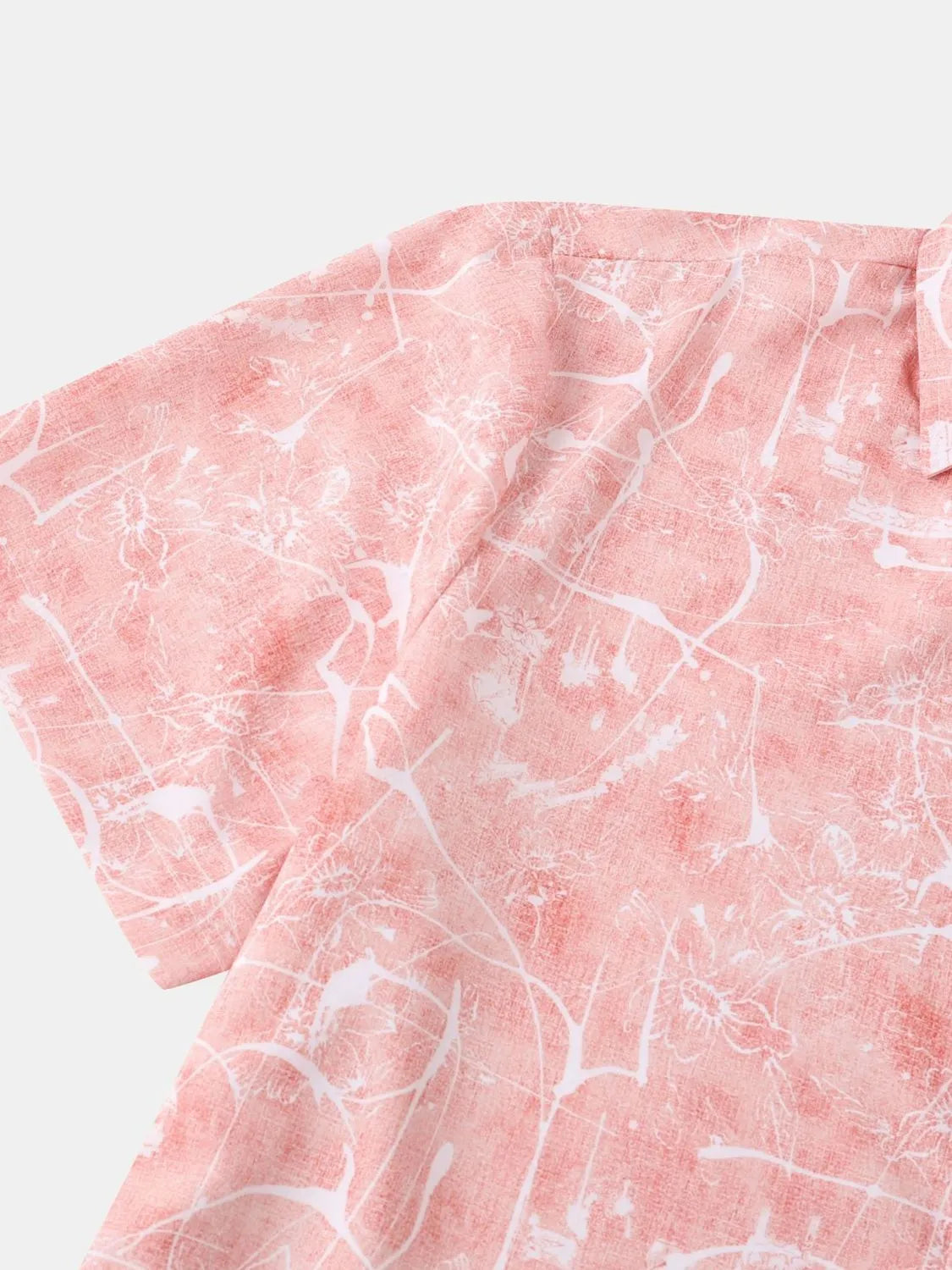 Men's Printed Short Sleeve Button Down Shirt - Tigbul's Variety Fashion Shop