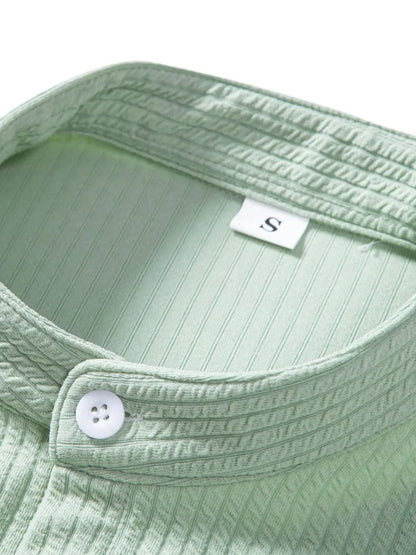 Men's Ribbed Short Sleeve Shirt and Shorts Set - Tigbul's Variety Fashion Shop