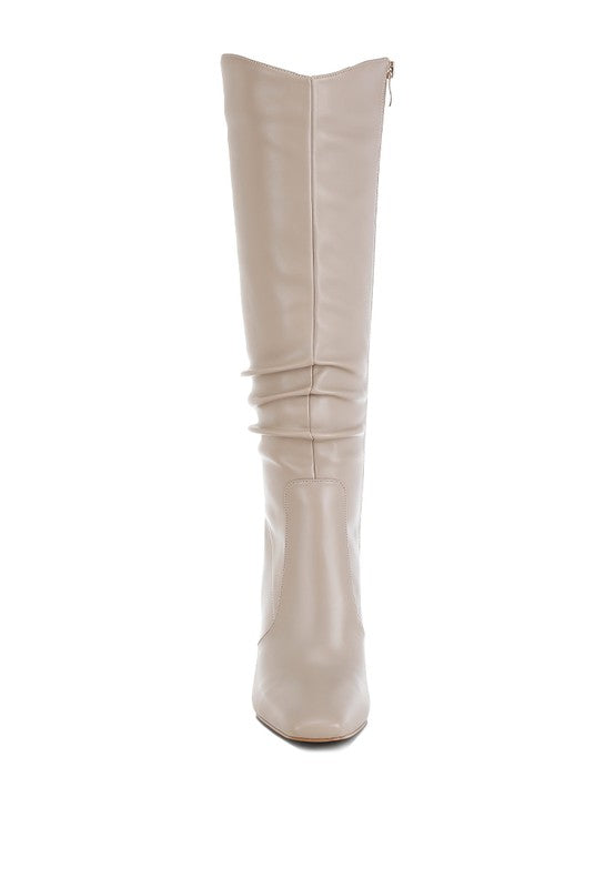 Yanir Slouchy Shaft Knee-High Boots - Tigbul's Variety Fashion Shop