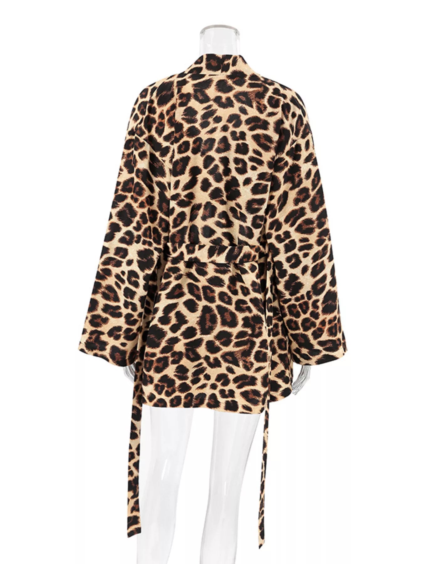 Leopard Cami & Cardigan and Shorts Three-Piece Lounge Set | Tigbuls