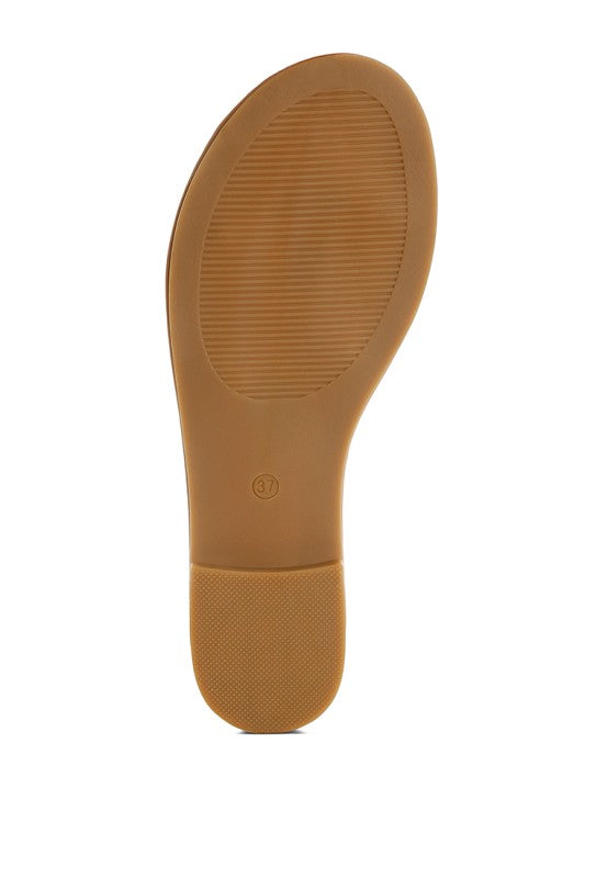 Luxe Getaway Beaded Saint Tropez Flat Slip Ons - Tigbul's Variety Fashion Shop